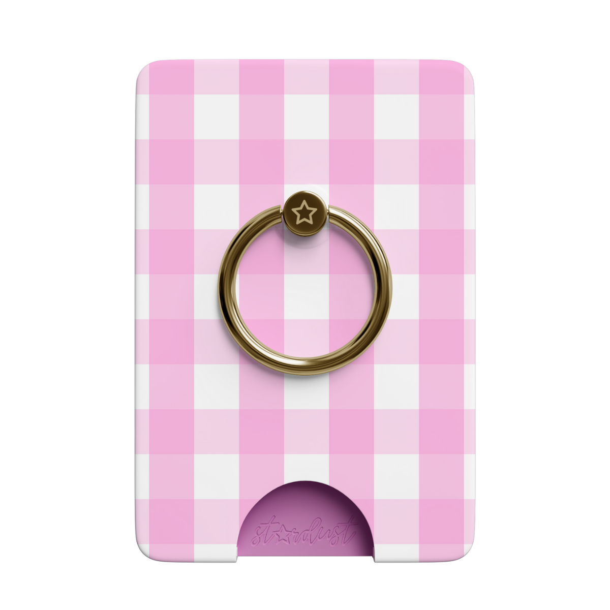 Pink Gingham MagSafe Wallet