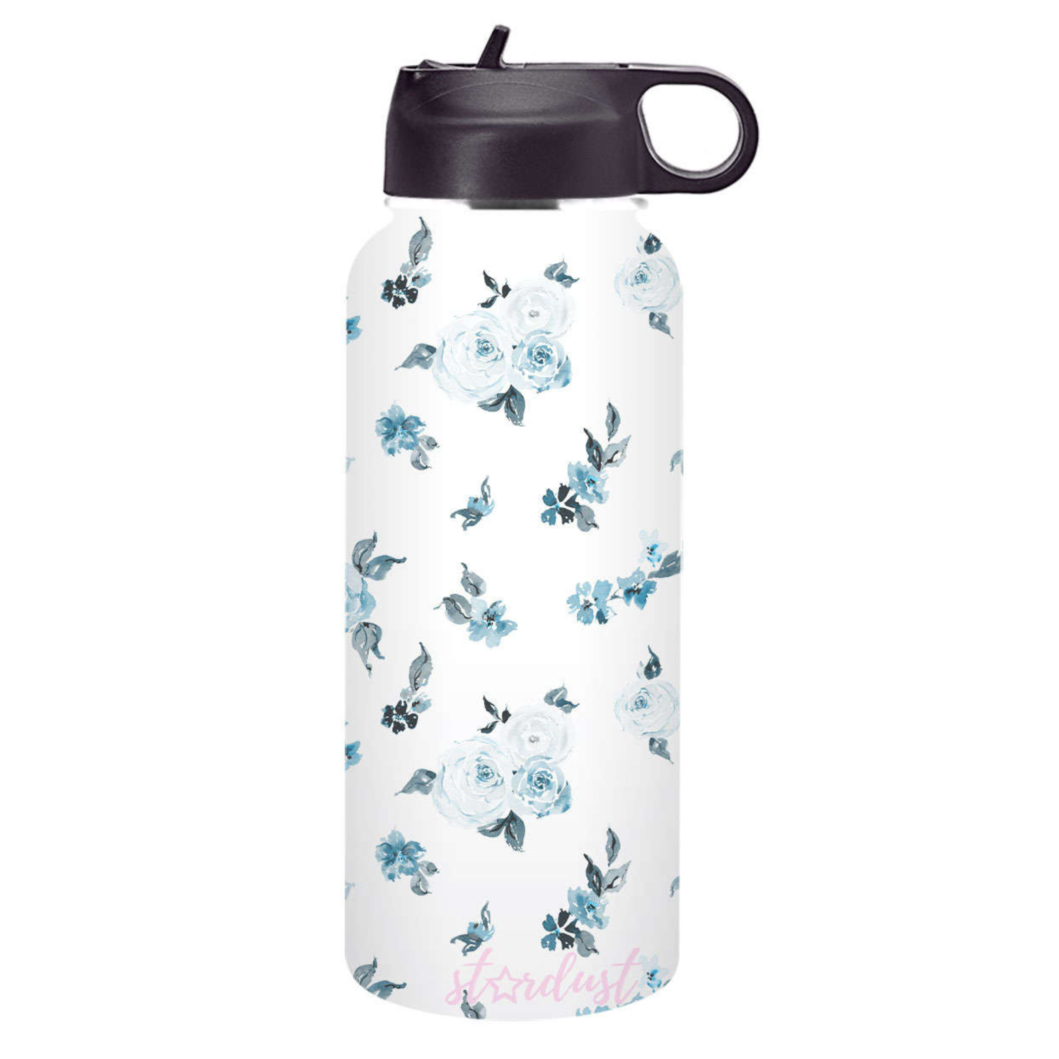 Coastal Florals Stainless Steel 32 oz Water Bottle