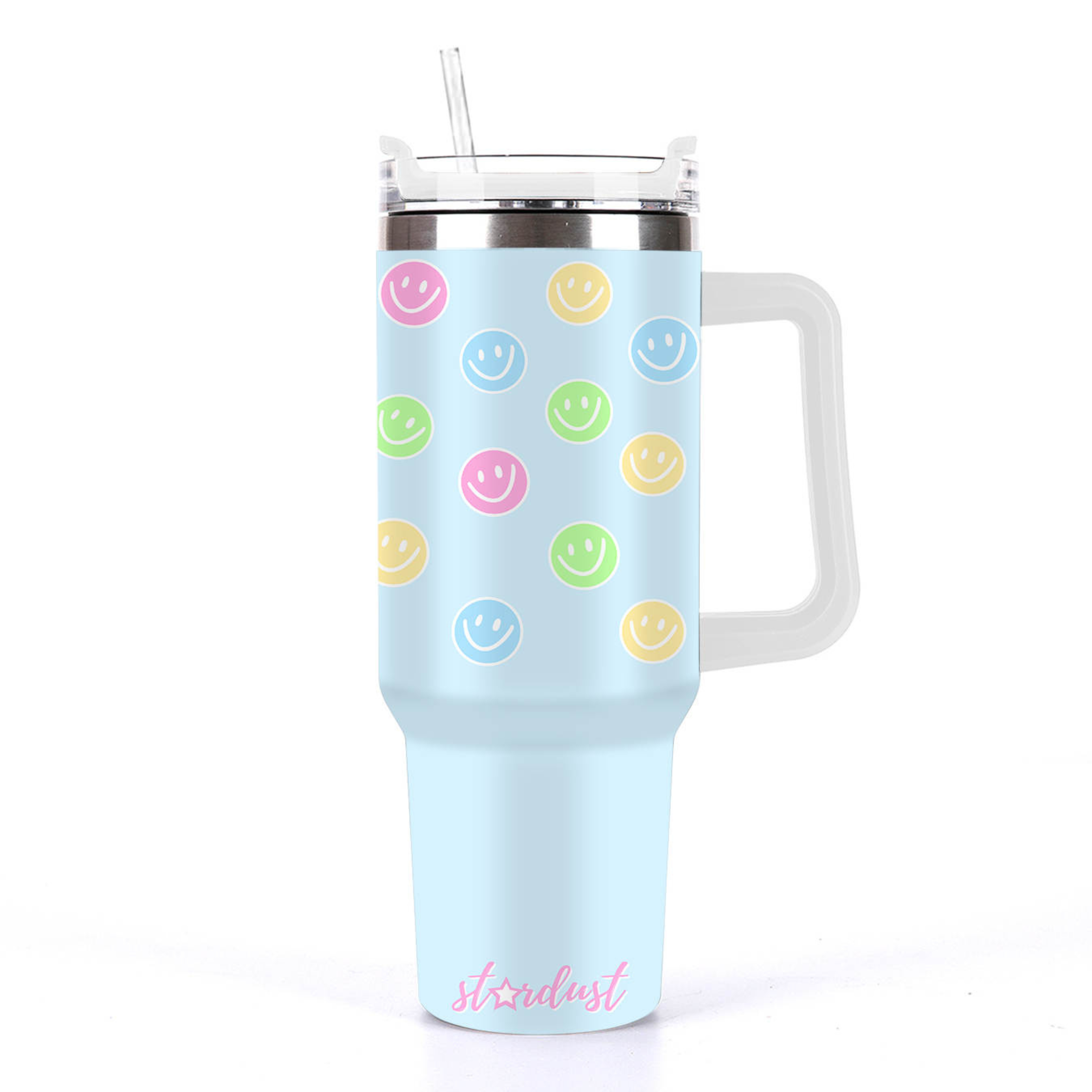 Sherbet Smiley 30oz Tumbler with Handle