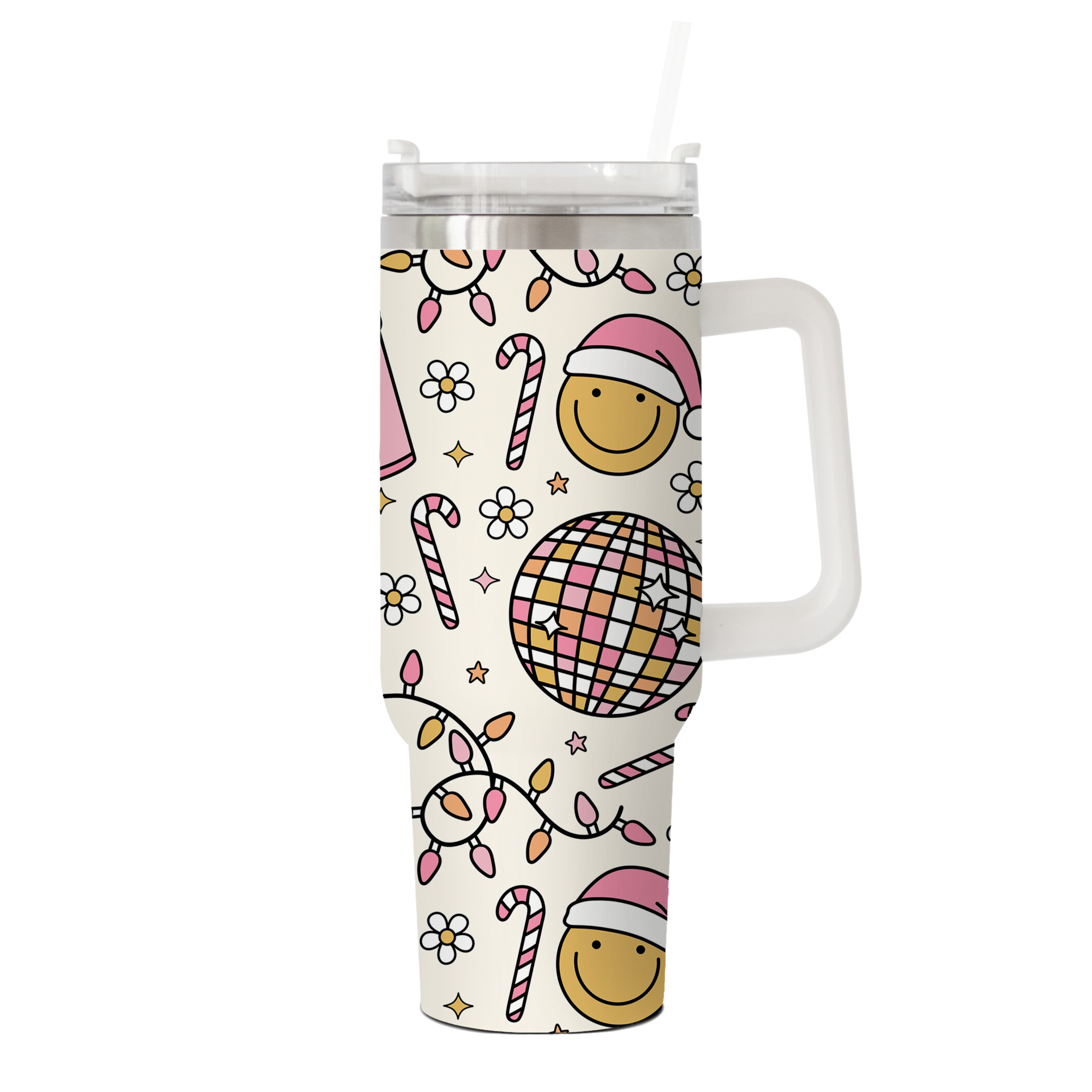 Festive Fun 30oz Tumbler with Handle