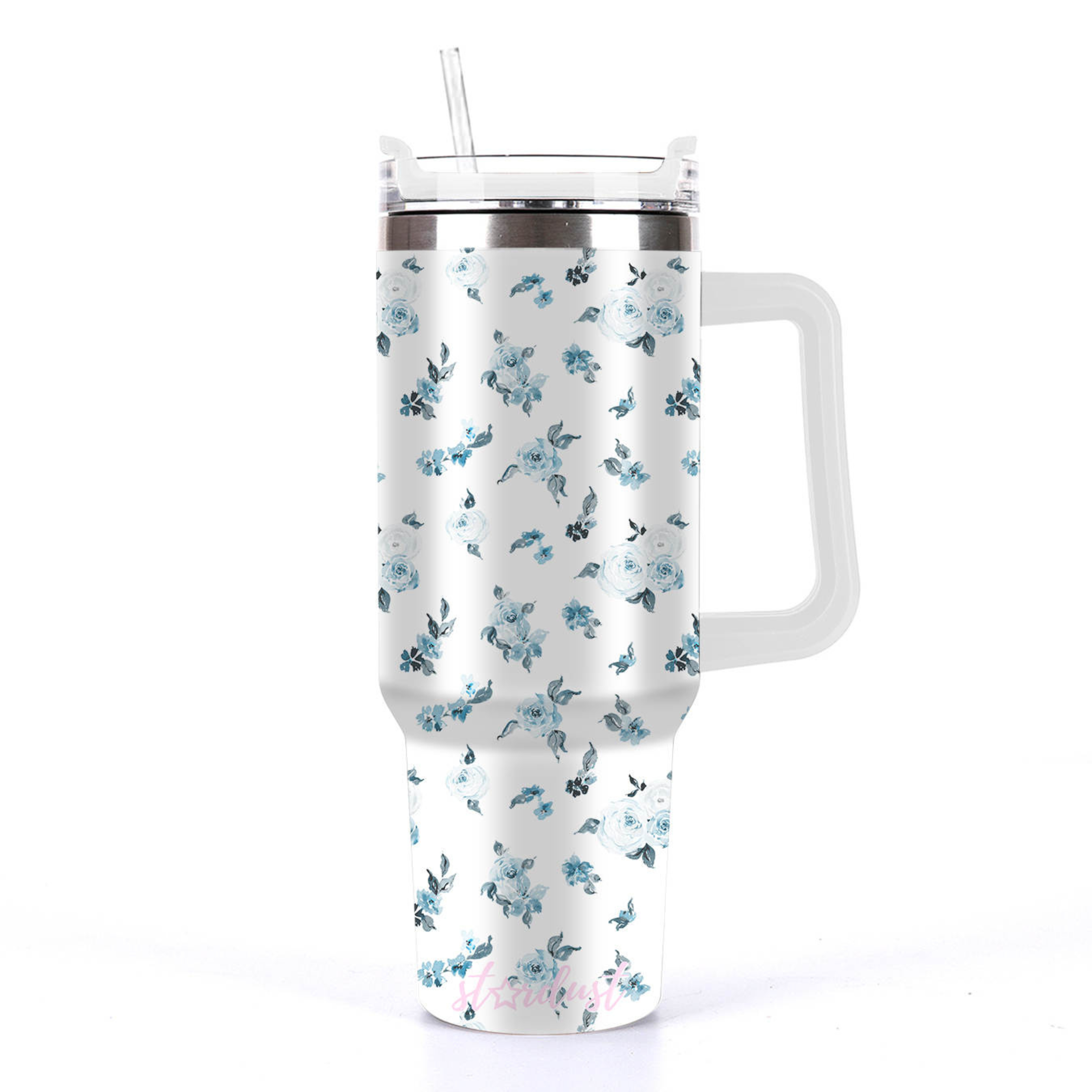 Coastal Florals 30oz Tumbler with Handle