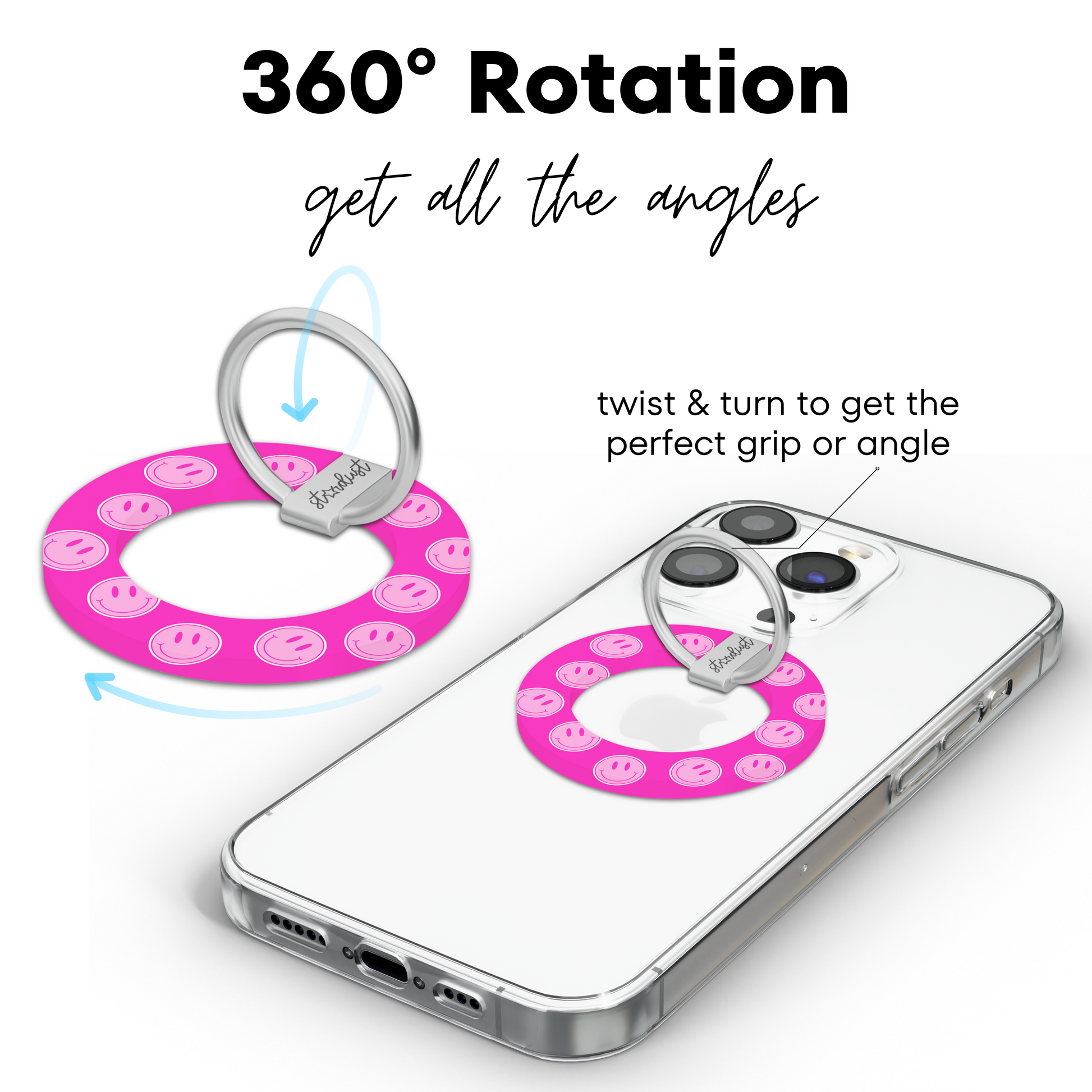 Pink Smileys MagSafe Phone Ring