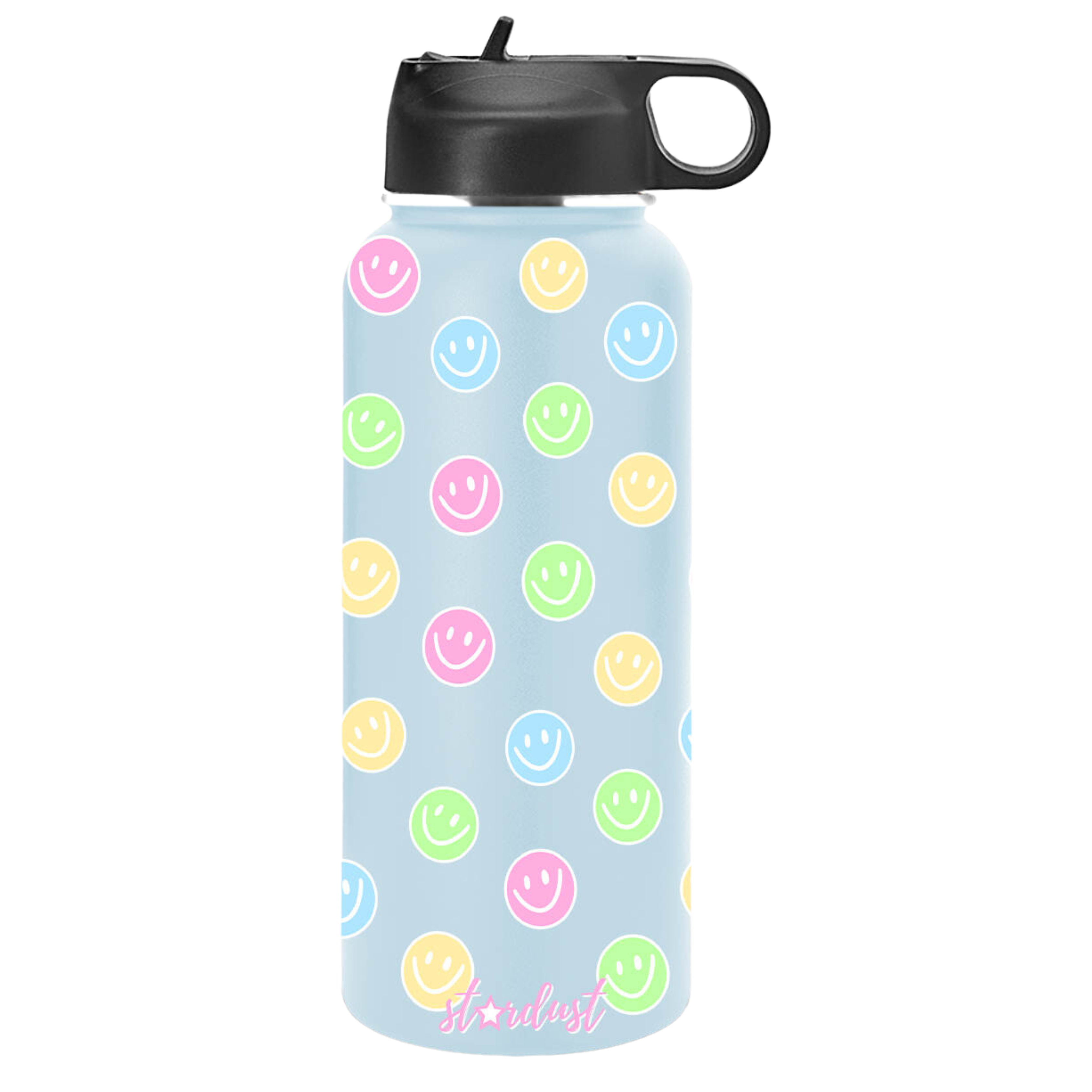 Sherbet Smiley Stainless Steel 32 oz Water Bottle