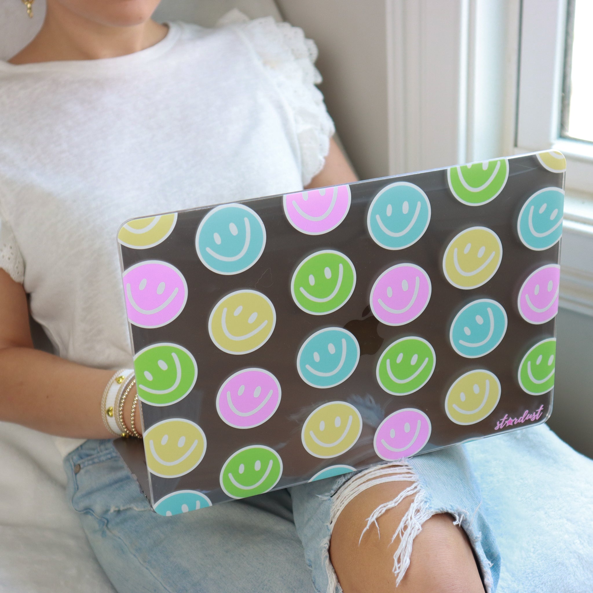 Sherbet Smileys MacBook Case