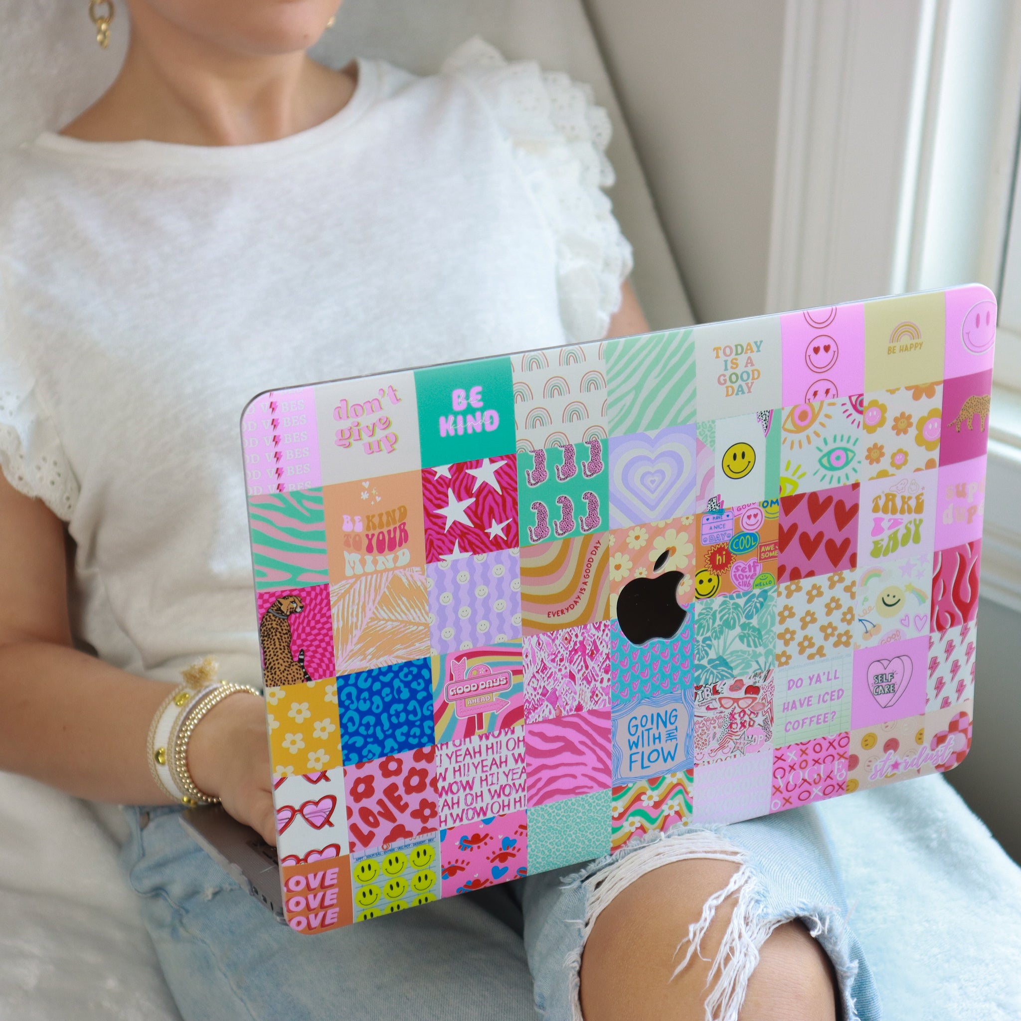 Preppy Collage MacBook Case