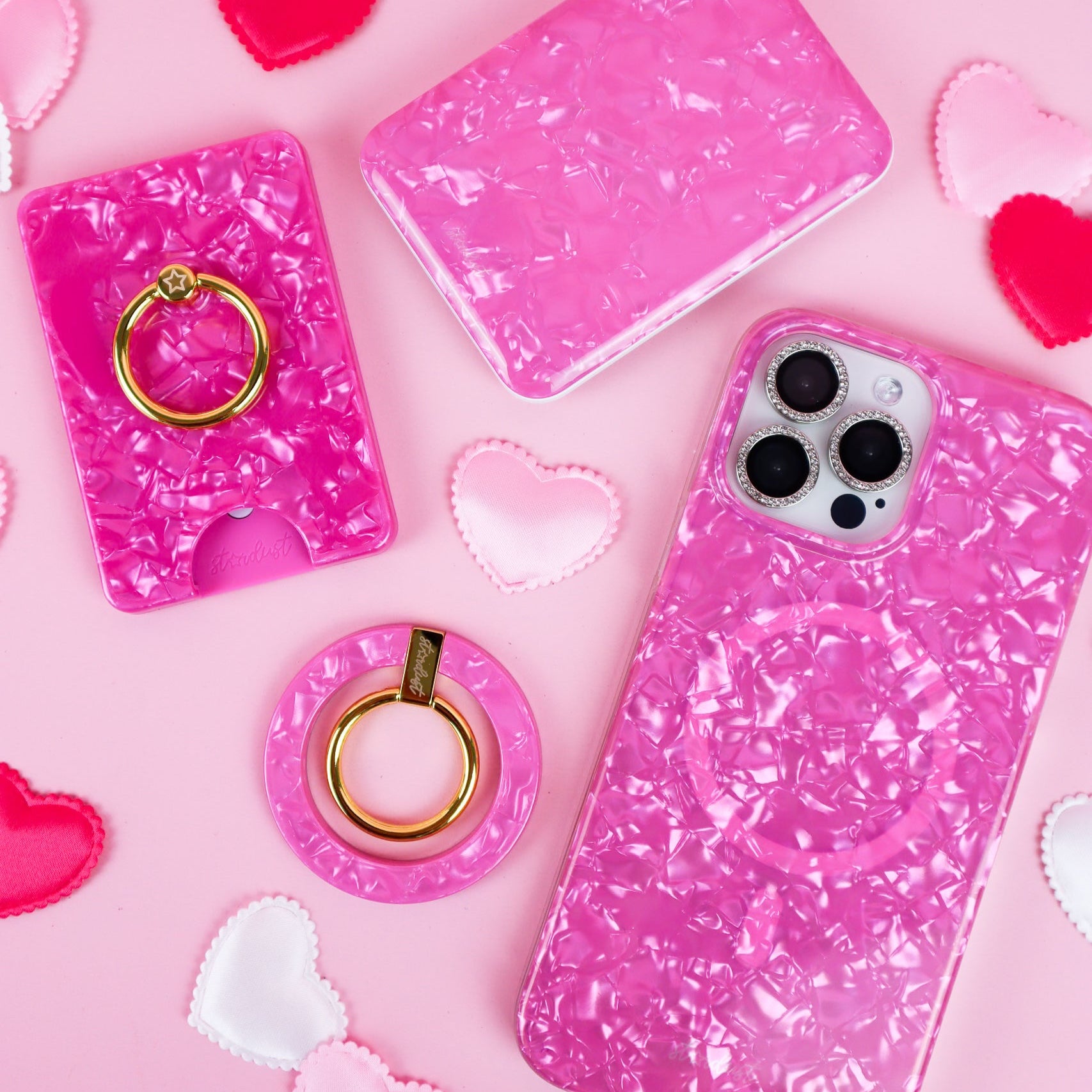 Pink Pearl MagSafe Phone Ring