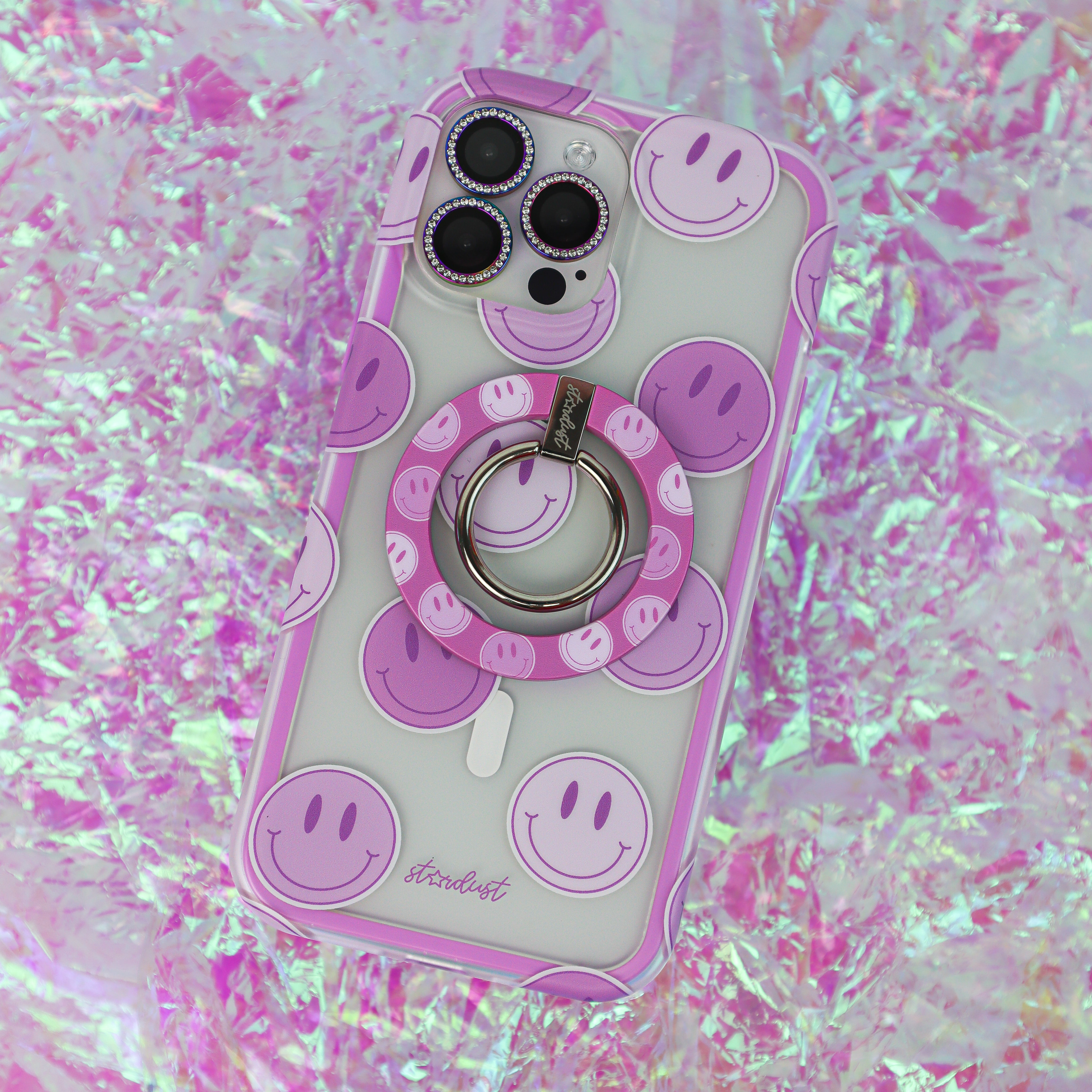 Lilac Smileys MagSafe Phone Ring