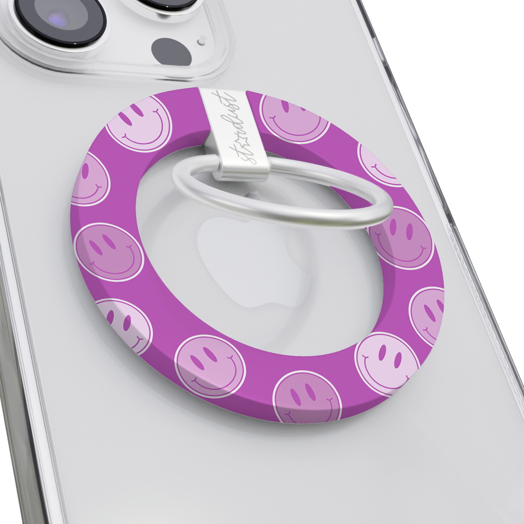 Lilac Smileys MagSafe Phone Ring