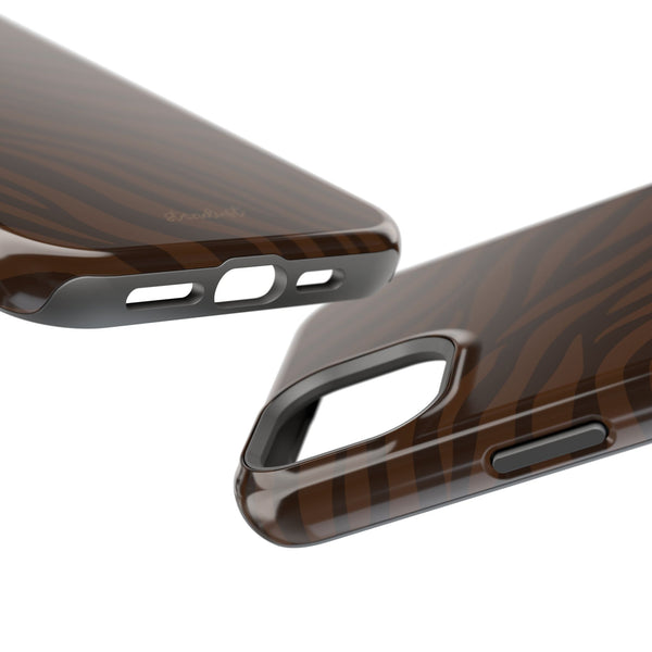 Cocoa Zebra MagSafe Phone Case