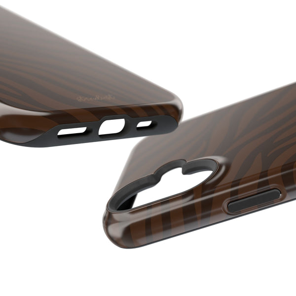 Cocoa Zebra MagSafe Phone Case