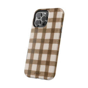 Cider Plaid MagSafe Phone Case