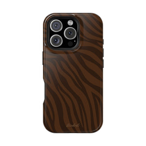 Cocoa Zebra MagSafe Phone Case