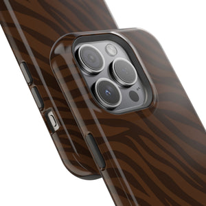 Cocoa Zebra MagSafe Phone Case