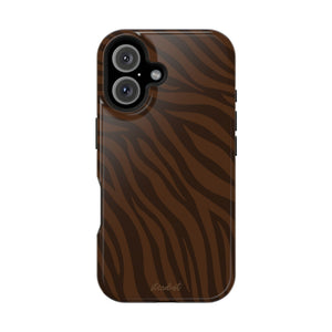 Cocoa Zebra MagSafe Phone Case