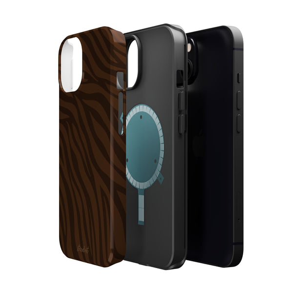 Cocoa Zebra MagSafe Phone Case