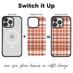Pumpkin Plaid Stardust Snap