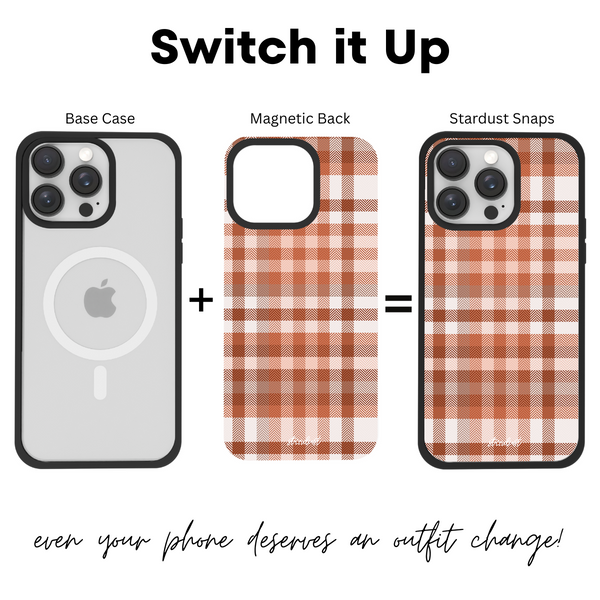 Pumpkin Plaid Stardust Snap