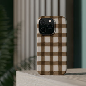 Cider Plaid MagSafe Phone Case