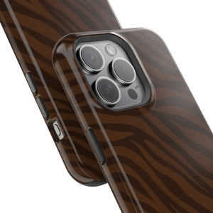 Cocoa Zebra MagSafe Phone Case