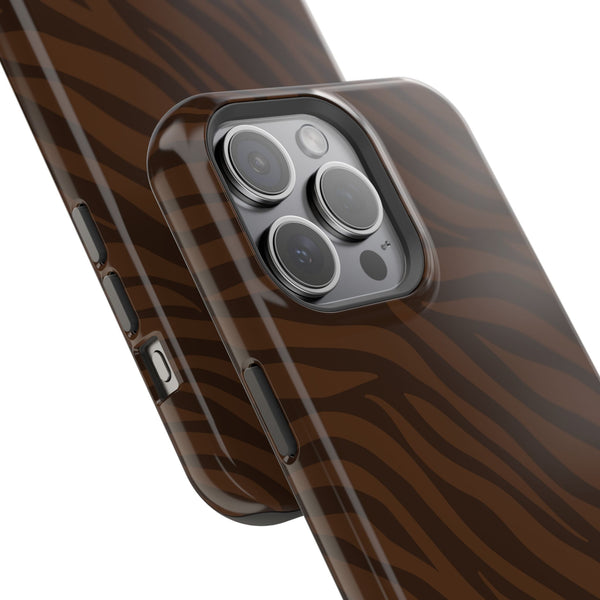 Cocoa Zebra MagSafe Phone Case