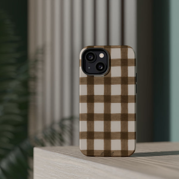 Cider Plaid MagSafe Phone Case