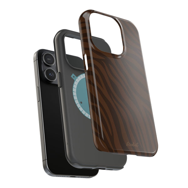 Cocoa Zebra MagSafe Phone Case