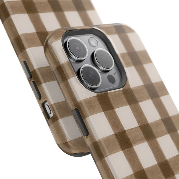 Cider Plaid MagSafe Phone Case