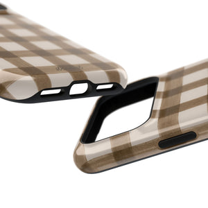 Cider Plaid MagSafe Phone Case