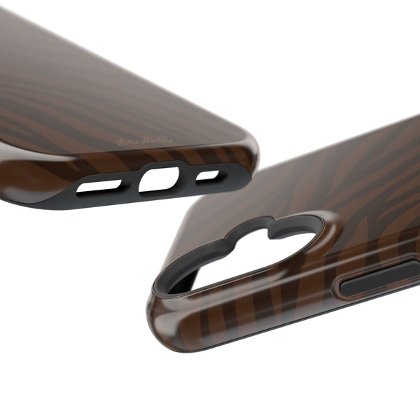 Cocoa Zebra MagSafe Phone Case