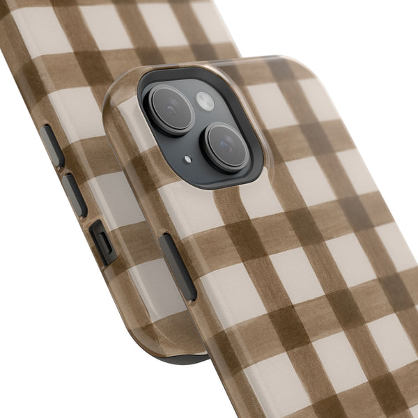 Cider Plaid MagSafe Phone Case