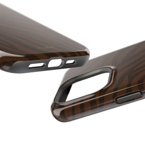 Cocoa Zebra MagSafe Phone Case