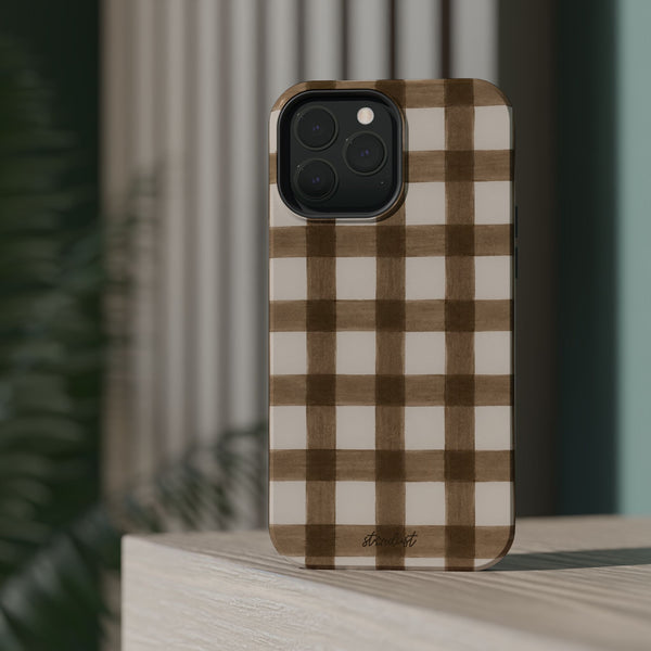Cider Plaid MagSafe Phone Case
