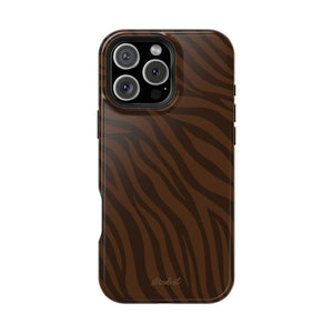 Cocoa Zebra MagSafe Phone Case