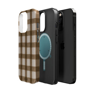 Cider Plaid MagSafe Phone Case