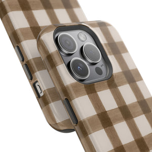 Cider Plaid MagSafe Phone Case
