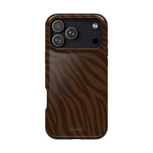 Cocoa Zebra MagSafe Phone Case