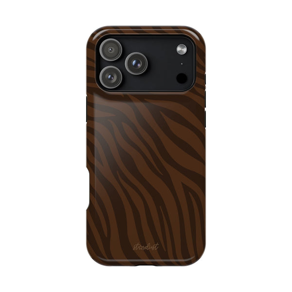 Cocoa Zebra MagSafe Phone Case