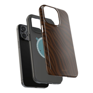 Cocoa Zebra MagSafe Phone Case