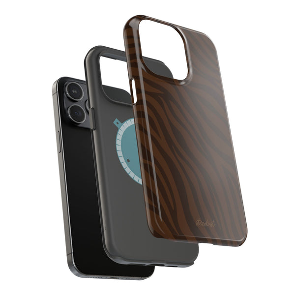 Cocoa Zebra MagSafe Phone Case