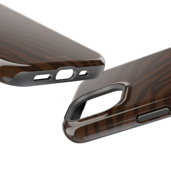 Cocoa Zebra MagSafe Phone Case