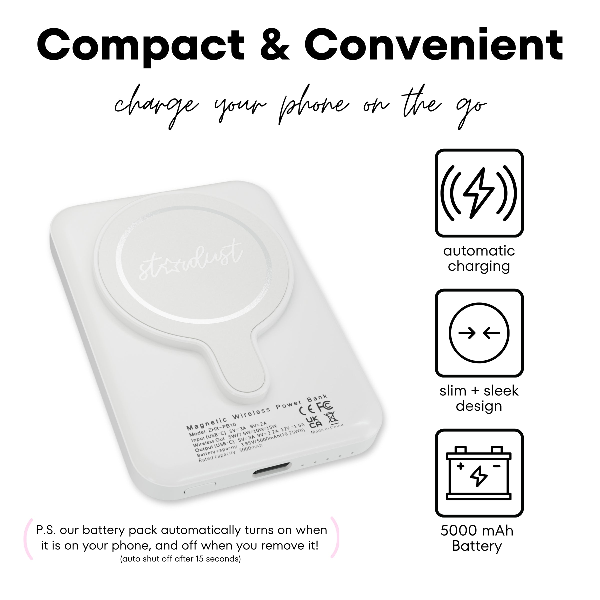 Frosted Pearl MagSafe Power Bank