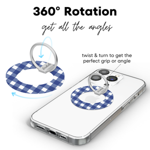Blueberry Gingham MagSafe Phone Ring