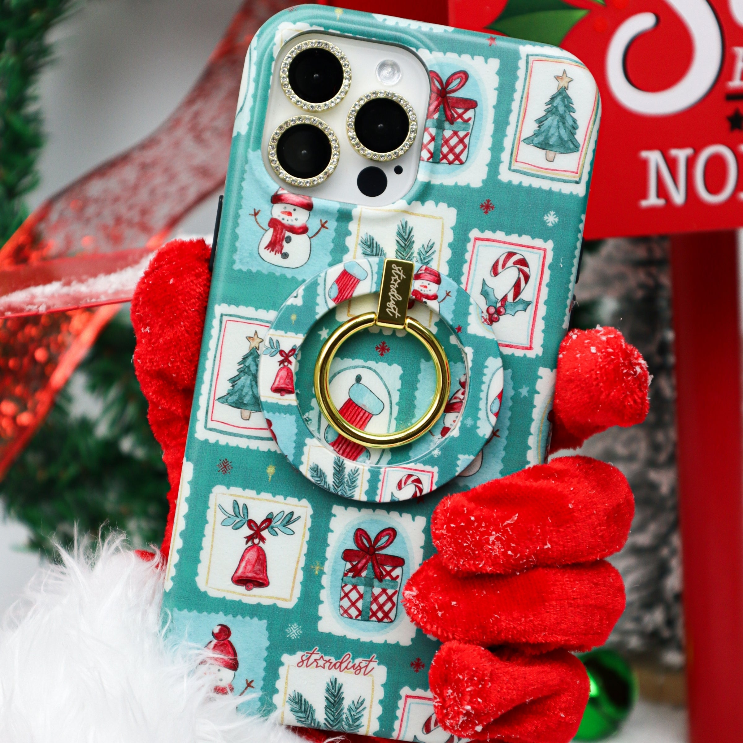 Santa's Stamps MagSafe iPhone Case