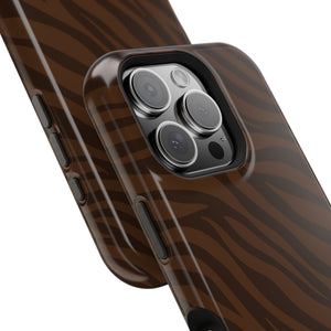 Cocoa Zebra MagSafe Phone Case