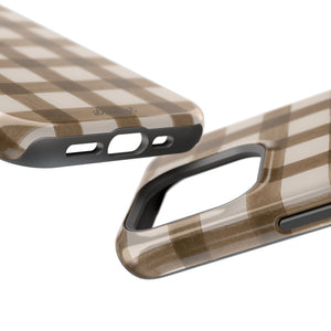 Cider Plaid MagSafe Phone Case