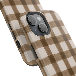 Cider Plaid MagSafe Phone Case