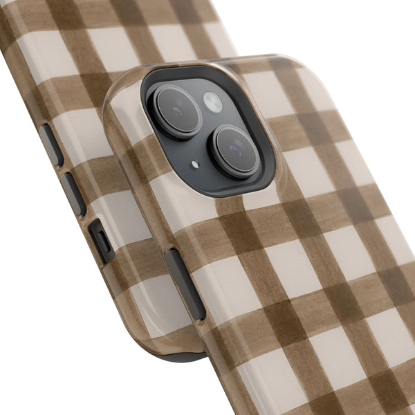 Cider Plaid MagSafe Phone Case