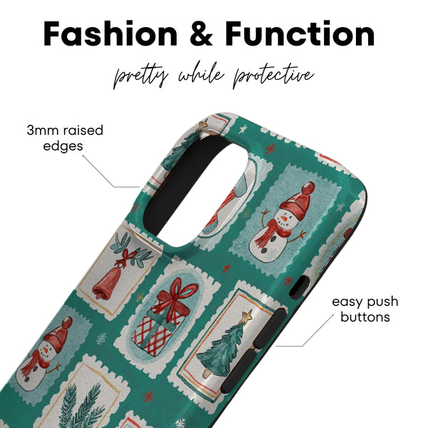 Santa's Stamps MagSafe iPhone Case