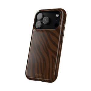 Cocoa Zebra MagSafe Phone Case
