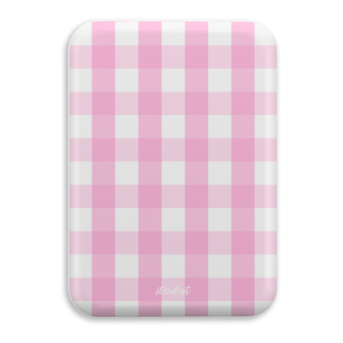 Pink Gingham MagSafe Power Bank